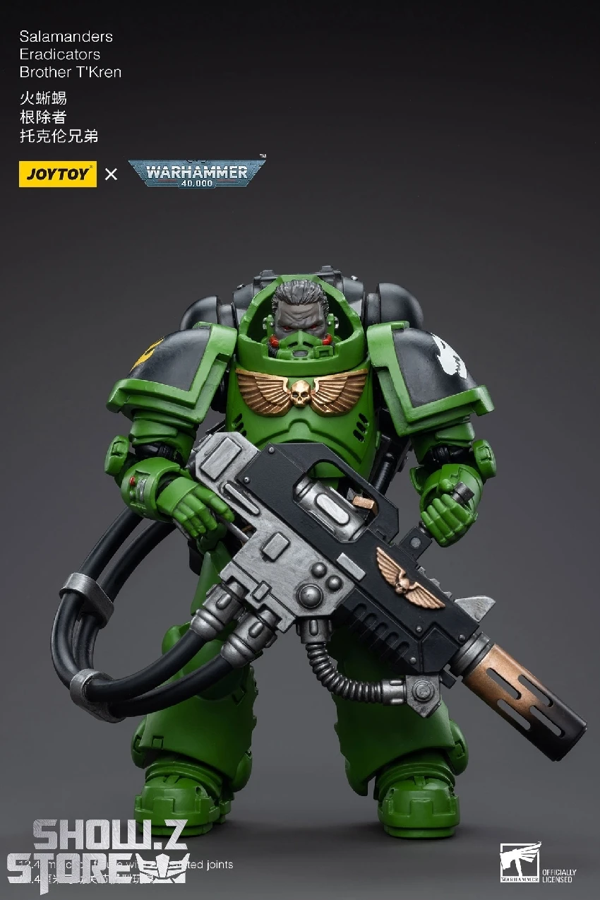 JoyToy Source 1/18 Warhammer 40K Salamanders Eradicators Brother T'Kren 7 JoyToy Source 1/18 Warhammer 40K Salamanders Eradicators Brother T'Kren - Image 7