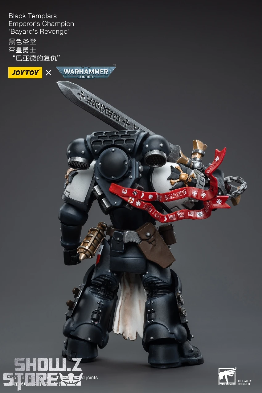 JoyToy Source 1/18 Warhammer 40K Black Templars Emperor's Champion Bayard's Revenge 8 JoyToy Source 1/18 Warhammer 40K Black Templars Emperor's Champion Bayard's Revenge - Image 8