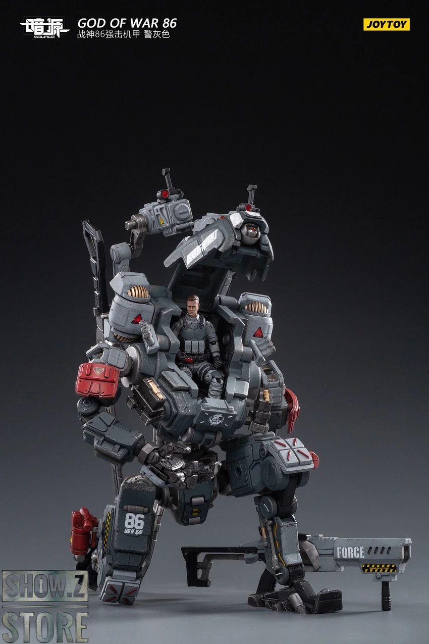JoyToy Source 1/24 God Of War 86 Mecha W/ Pilot Grey Version 11 JoyToy Source 1/24 God Of War 86 Mecha W/ Pilot Grey Version - Image 11