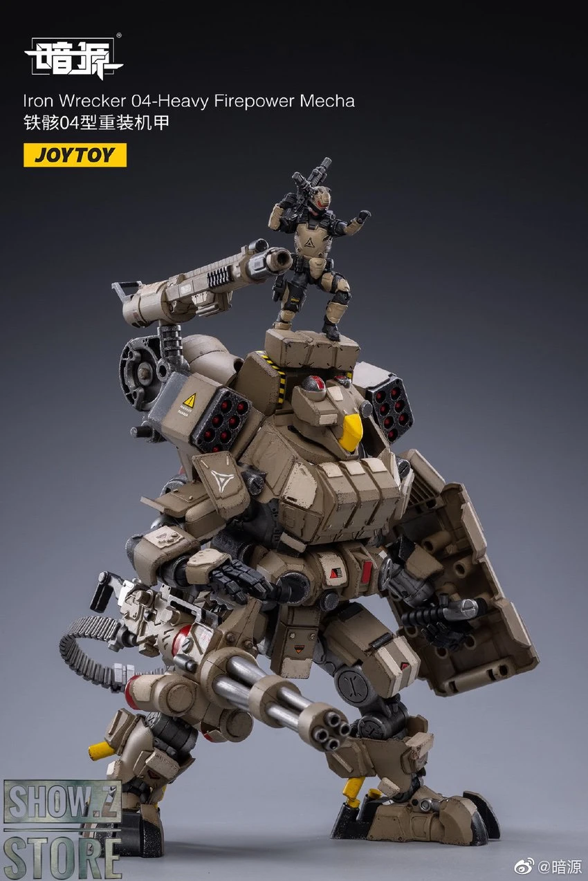 JoyToy Source 1/24 Iron Wrecker 04 Heavy Firepower Mecha W/ Pilot 5 JoyToy Source 1/24 Iron Wrecker 04 Heavy Firepower Mecha W/ Pilot - Image 5