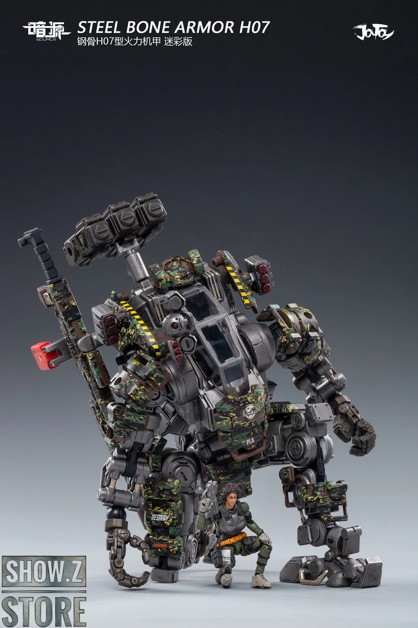 JoyToy Source 1/25 H07 Steel Bone Attack Mecha Jungle Camouflage W/ Pilot 14 JoyToy Source 1/25 H07 Steel Bone Attack Mecha Jungle Camouflage W/ Pilot - Image 14