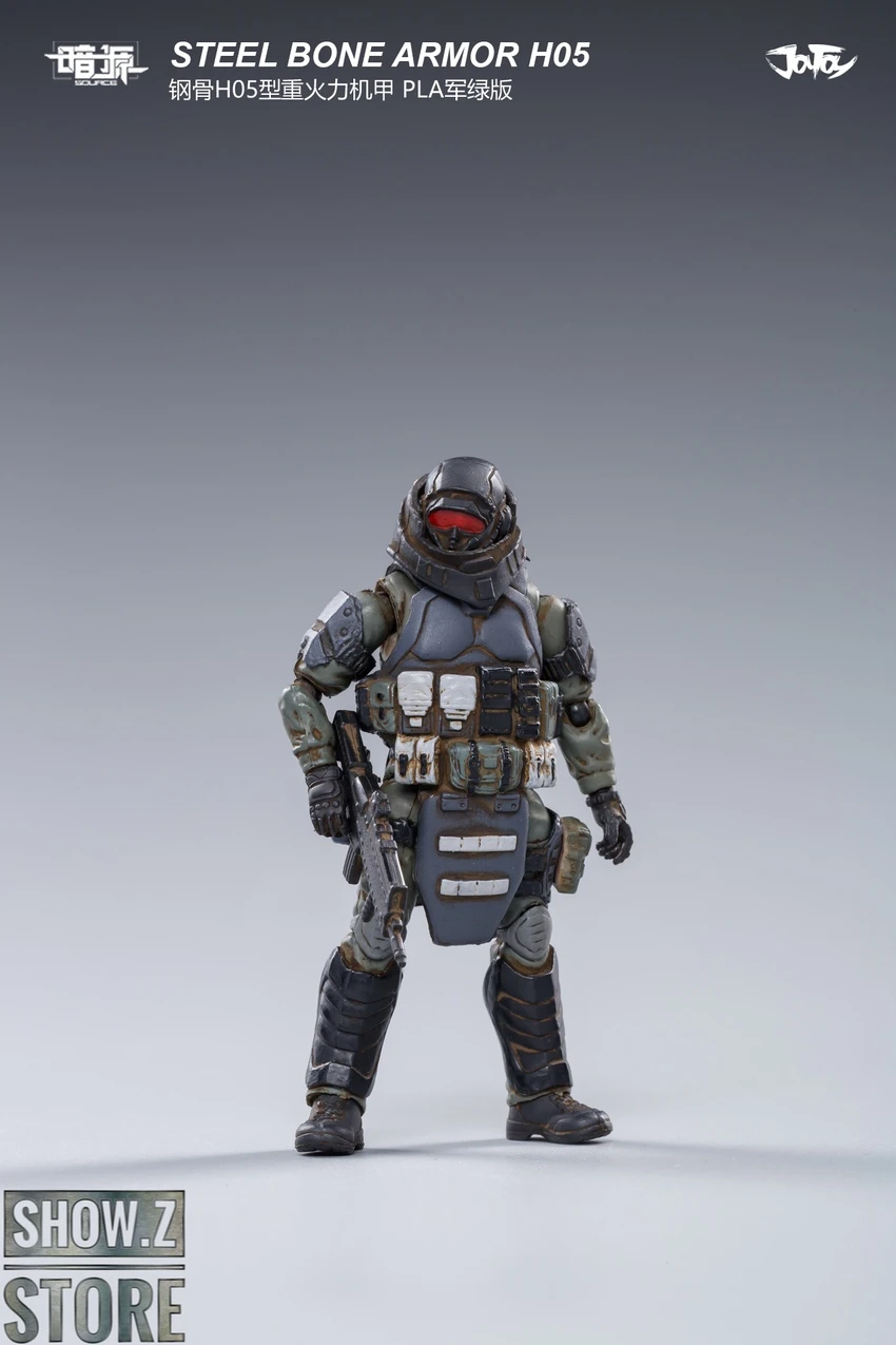 JoyToy Source 1/25 H05 Steel Bone Attack Mecha Military Green Color W/ Pilot 12 JoyToy Source 1/25 H05 Steel Bone Attack Mecha Military Green Color W/ Pilot - Image 12