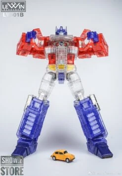 Lewin Resources LW-01B Optimus Prime Clear Limited Edition W/ LED -Show.Z Toys Deals Store e3c37b18f0