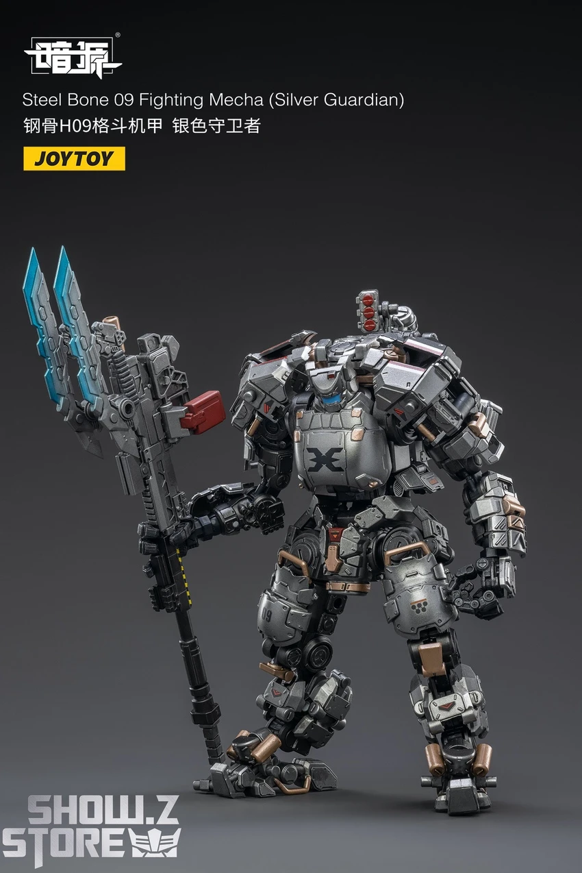 JoyToy Source 1/25 Steel Bone Fighting Mecha 09 Silver Guardian W/ Pilot 11 JoyToy Source 1/25 Steel Bone Fighting Mecha 09 Silver Guardian W/ Pilot - Image 11
