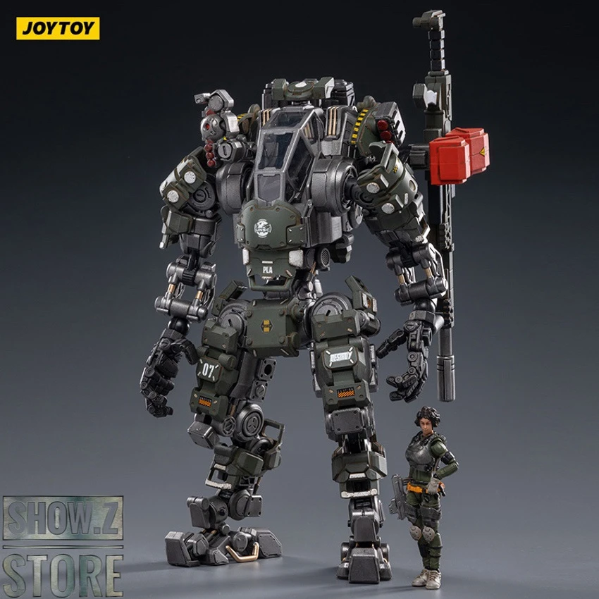 JoyToy Source 1/24 H07 Steel Bone Firepower Mecha Olive Version W/ Pilot 2 JoyToy Source 1/24 H07 Steel Bone Firepower Mecha Olive Version W/ Pilot - Image 2