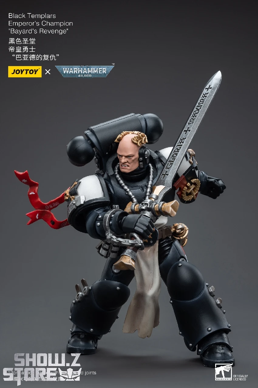 JoyToy Source 1/18 Warhammer 40K Black Templars Emperor's Champion Bayard's Revenge 10 JoyToy Source 1/18 Warhammer 40K Black Templars Emperor's Champion Bayard's Revenge - Image 10