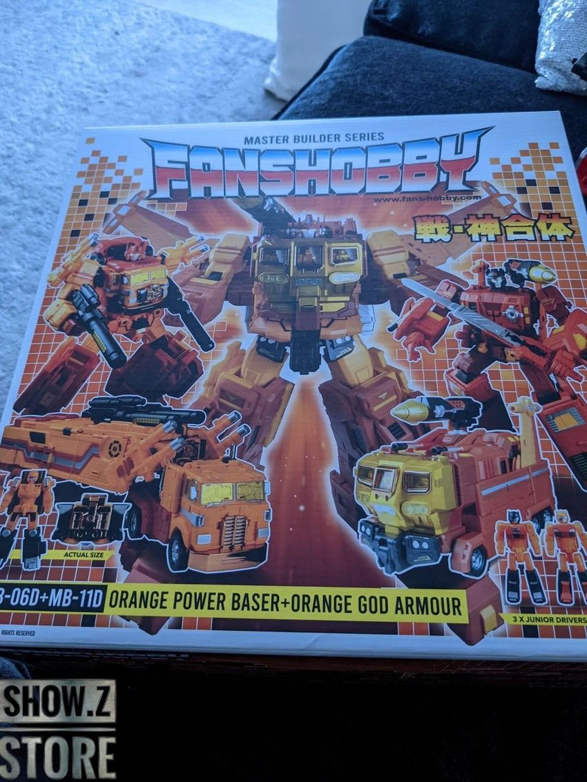 FansHobby MB-06D Power Baser Optimus Prime & MB-11D God Armor God Bomber Orange Version Set Of 2 2 FansHobby MB-06D Power Baser Optimus Prime & MB-11D God Armor God Bomber Orange Version Set Of 2 - Image 2