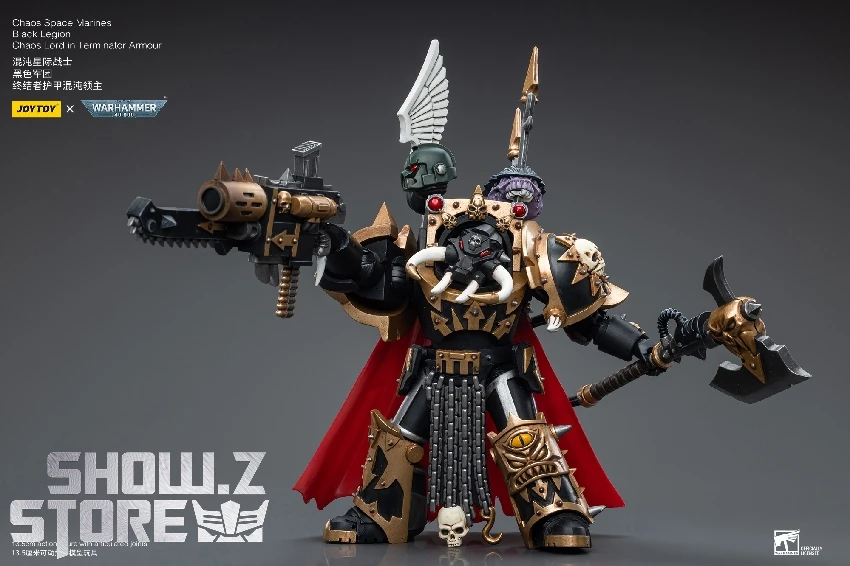 JoyToy Source 1/18 Warhammer 40K Chaos Space Marines Black Legion Chaos Lord In Terminator Armour 2 JoyToy Source 1/18 Warhammer 40K Chaos Space Marines Black Legion Chaos Lord In Terminator Armour - Image 2
