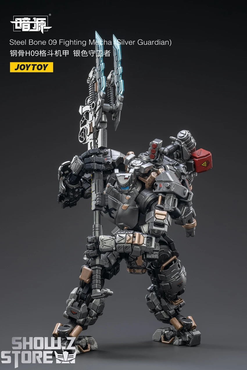 JoyToy Source 1/25 Steel Bone Fighting Mecha 09 Silver Guardian W/ Pilot 9 JoyToy Source 1/25 Steel Bone Fighting Mecha 09 Silver Guardian W/ Pilot - Image 9