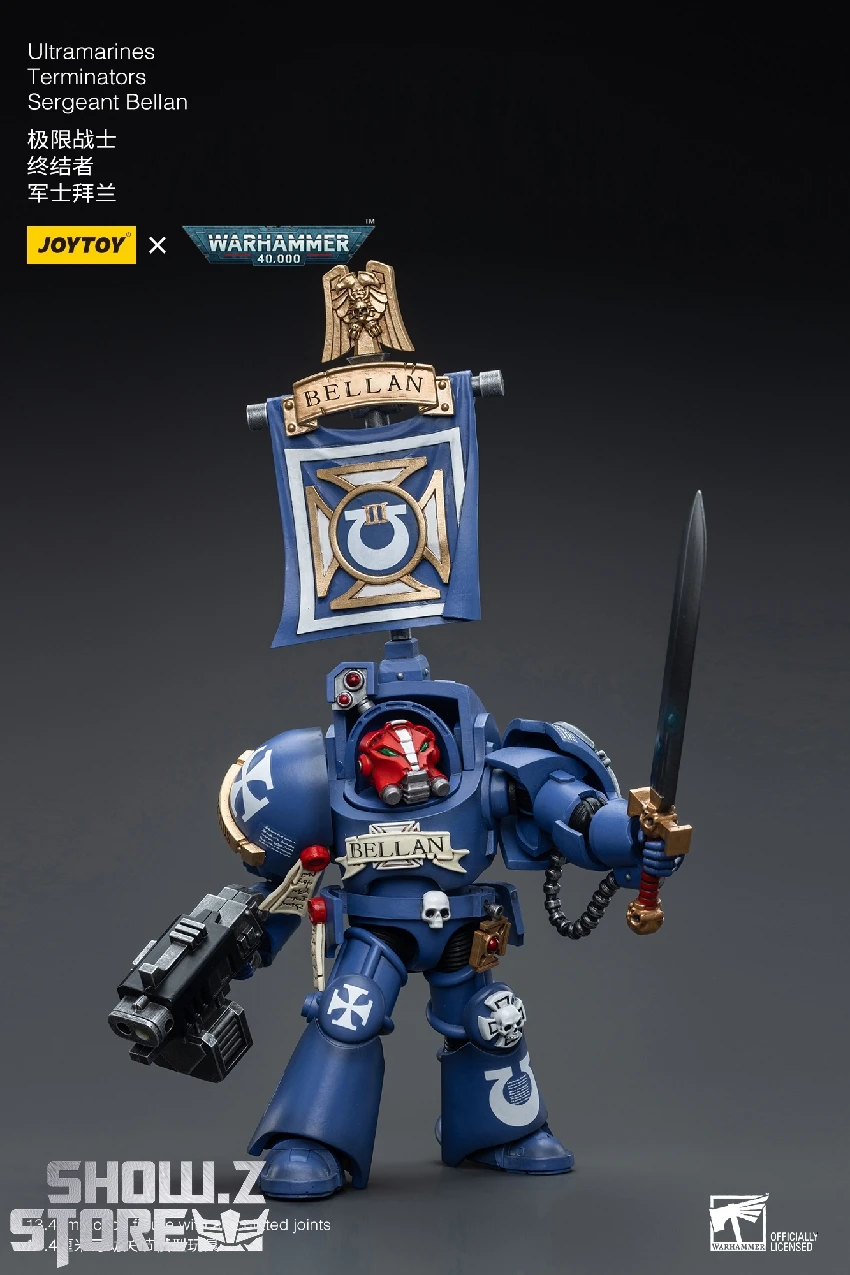 JoyToy Source 1/18 Warhammer 40K Ultramarines Terminators Sergeant Bellan 6 JoyToy Source 1/18 Warhammer 40K Ultramarines Terminators Sergeant Bellan - Image 6