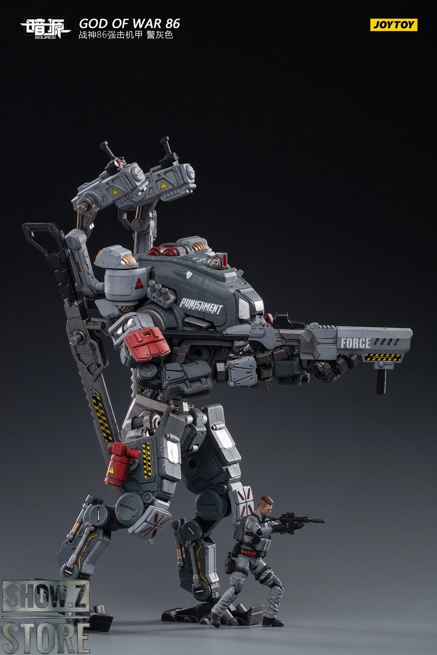 JoyToy Source 1/24 God Of War 86 Mecha W/ Pilot Grey Version 9 JoyToy Source 1/24 God Of War 86 Mecha W/ Pilot Grey Version - Image 9