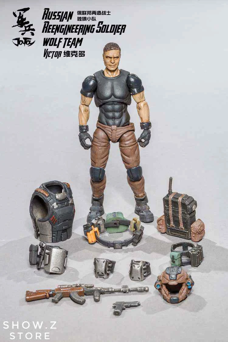 JoyToy Source Acid Rain 1/18 Russian Reengineering Soldier Wolf Team Set Of 3 Figures 5 JoyToy Source Acid Rain 1/18 Russian Reengineering Soldier Wolf Team Set Of 3 Figures - Image 5
