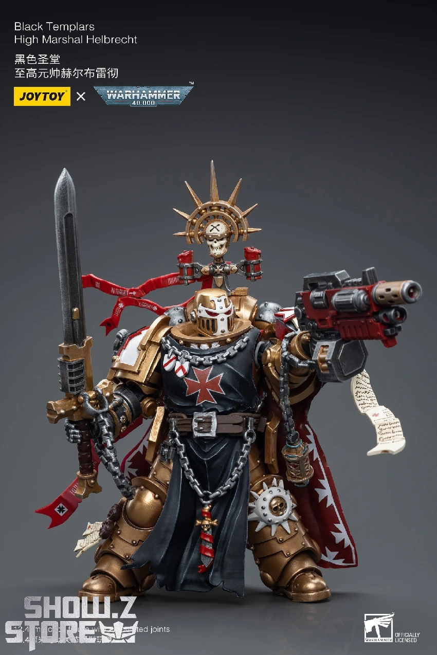 JoyToy Source 1/18 Warhammer 40K Black Templars High Marshal Helbrecht 8 JoyToy Source 1/18 Warhammer 40K Black Templars High Marshal Helbrecht - Image 8