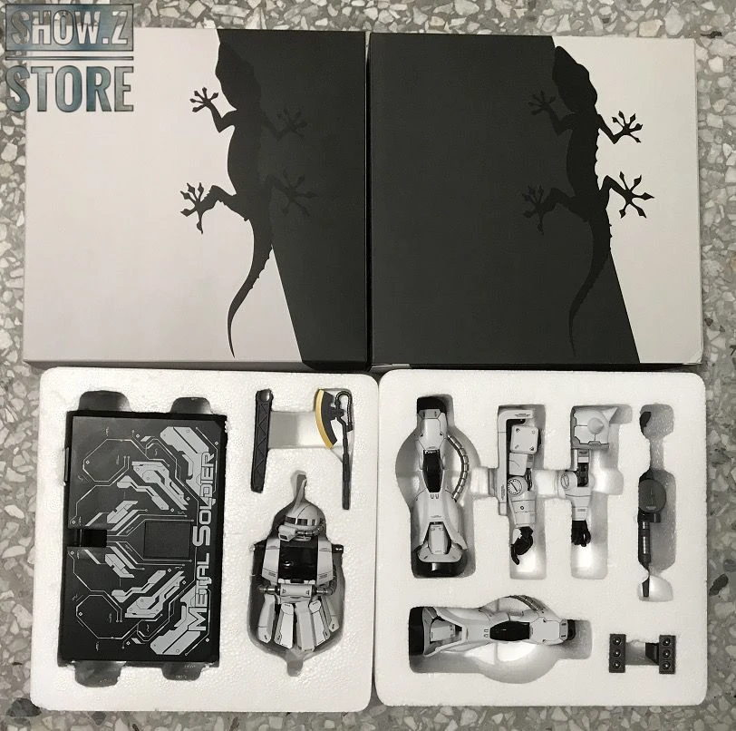 Metal Soldier MS 1/100 MS-06J MS06J Zaku II White Ogre Gundam Mobile Suit 11 Metal Soldier MS 1/100 MS-06J MS06J Zaku II White Ogre Gundam Mobile Suit - Image 11