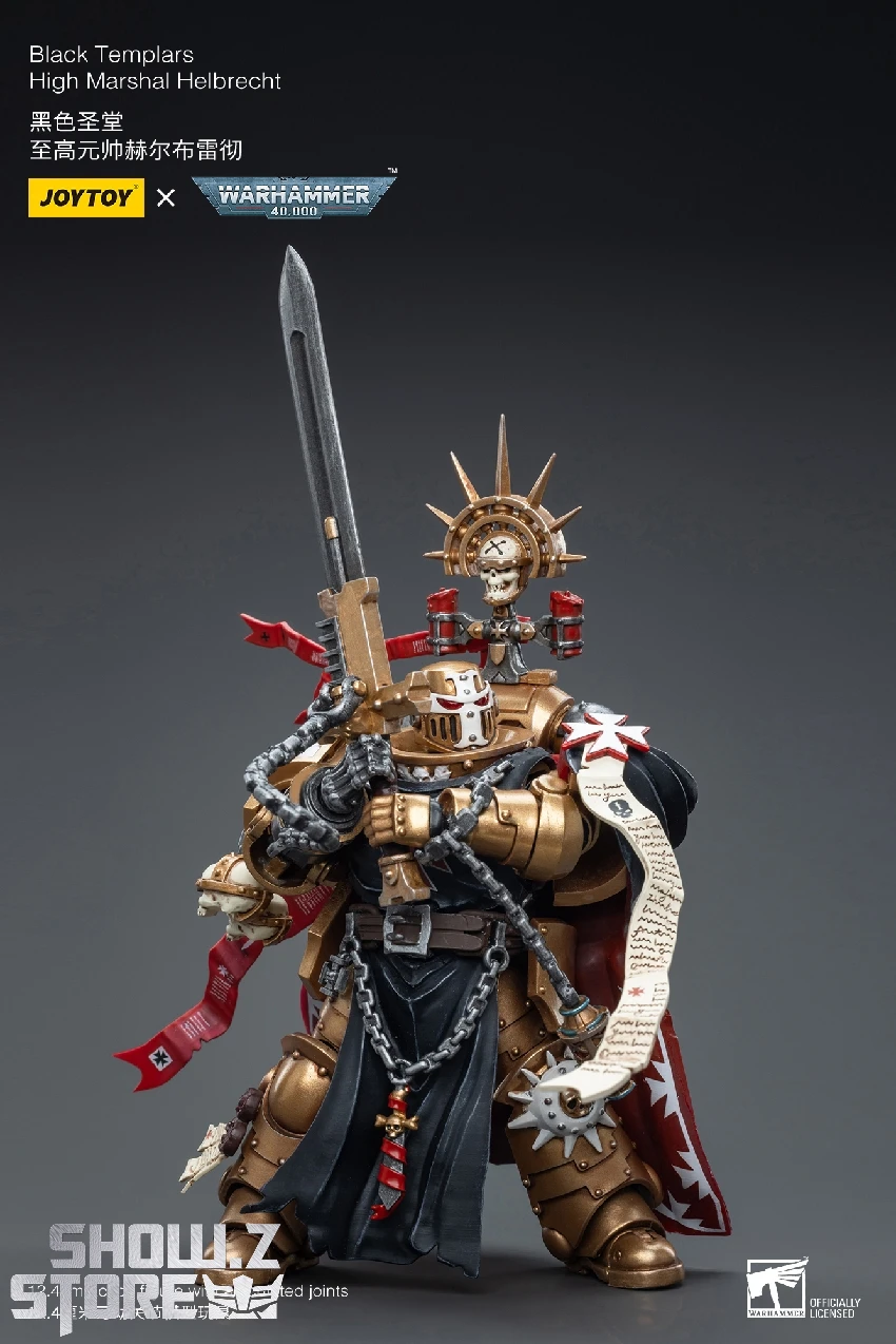 JoyToy Source 1/18 Warhammer 40K Black Templars High Marshal Helbrecht 6 JoyToy Source 1/18 Warhammer 40K Black Templars High Marshal Helbrecht - Image 6