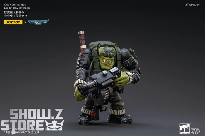 JoyToy Source 1/18 Warhammer 40K Ork Kommandos Dakka Boy Rotbilge 6 JoyToy Source 1/18 Warhammer 40K Ork Kommandos Dakka Boy Rotbilge - Image 6