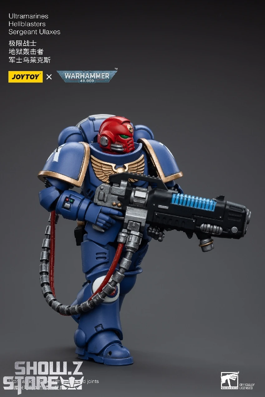 JoyToy Source 1/18 Warhammer 40K Ultramarines Hellblasters Sergeant Ulaxes 7 JoyToy Source 1/18 Warhammer 40K Ultramarines Hellblasters Sergeant Ulaxes - Image 7