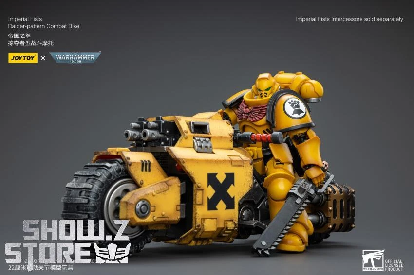 JoyToy Source 1/18 Warhammer 40K Imperial Fists Raider Pattern Combat Bike 14 JoyToy Source 1/18 Warhammer 40K Imperial Fists Raider Pattern Combat Bike - Image 14