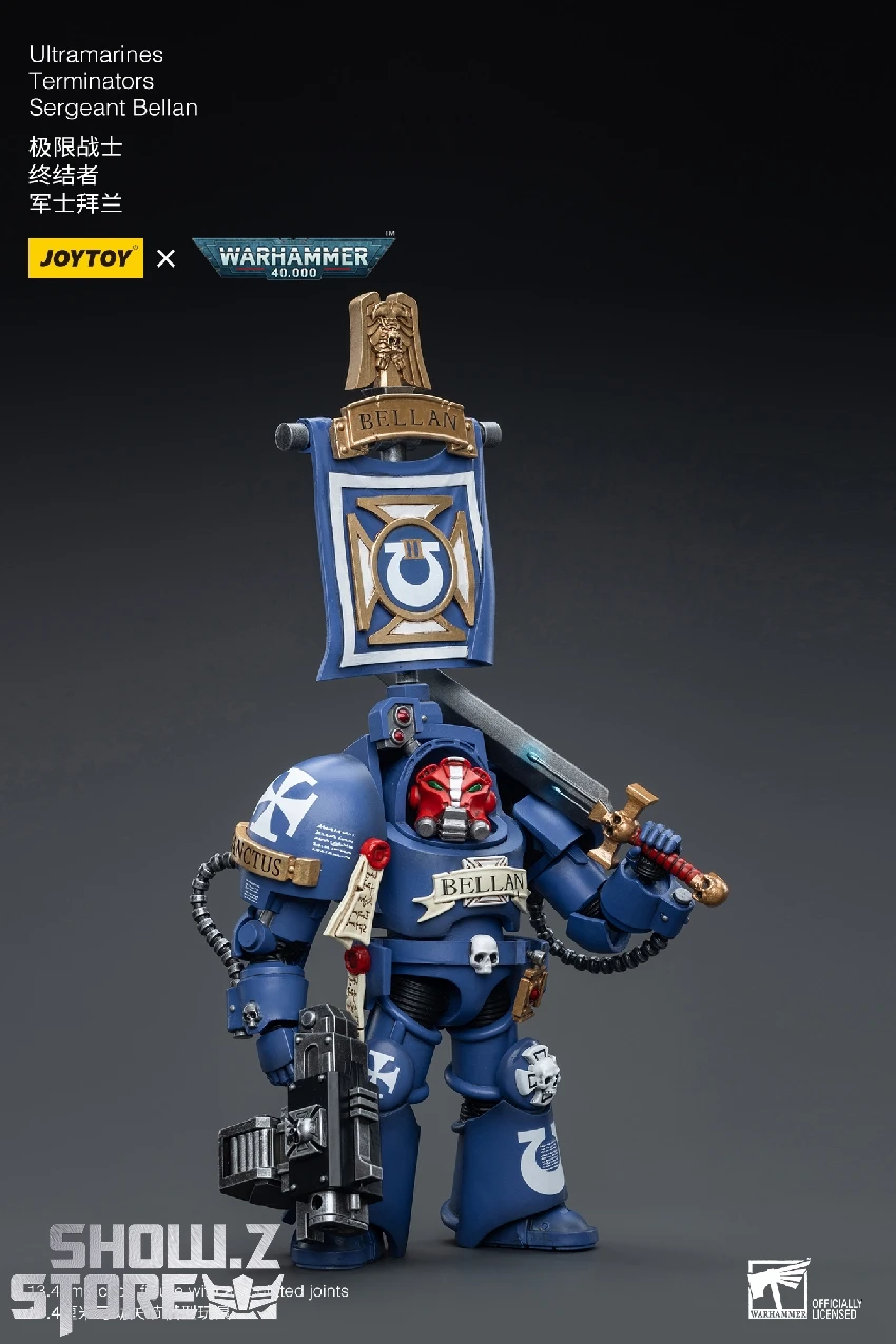 JoyToy Source 1/18 Warhammer 40K Ultramarines Terminators Sergeant Bellan 4 JoyToy Source 1/18 Warhammer 40K Ultramarines Terminators Sergeant Bellan - Image 4