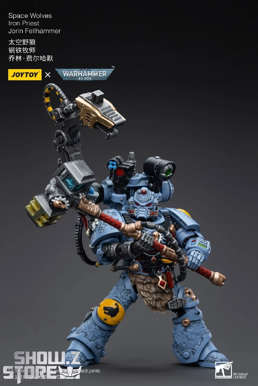 JoyToy Source 1/18 Warhammer 40k Space Wolves Iron Priest Jorin Fellhammer 9 JoyToy Source 1/18 Warhammer 40k Space Wolves Iron Priest Jorin Fellhammer - Image 9