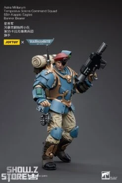 JoyToy Source 1/18 Warhammer 40K Astra Militarum Tempestus Scions Command Squad 55th Kappic Eagles Banner Bearer -Show.Z Toys Deals Store feeae3fab4